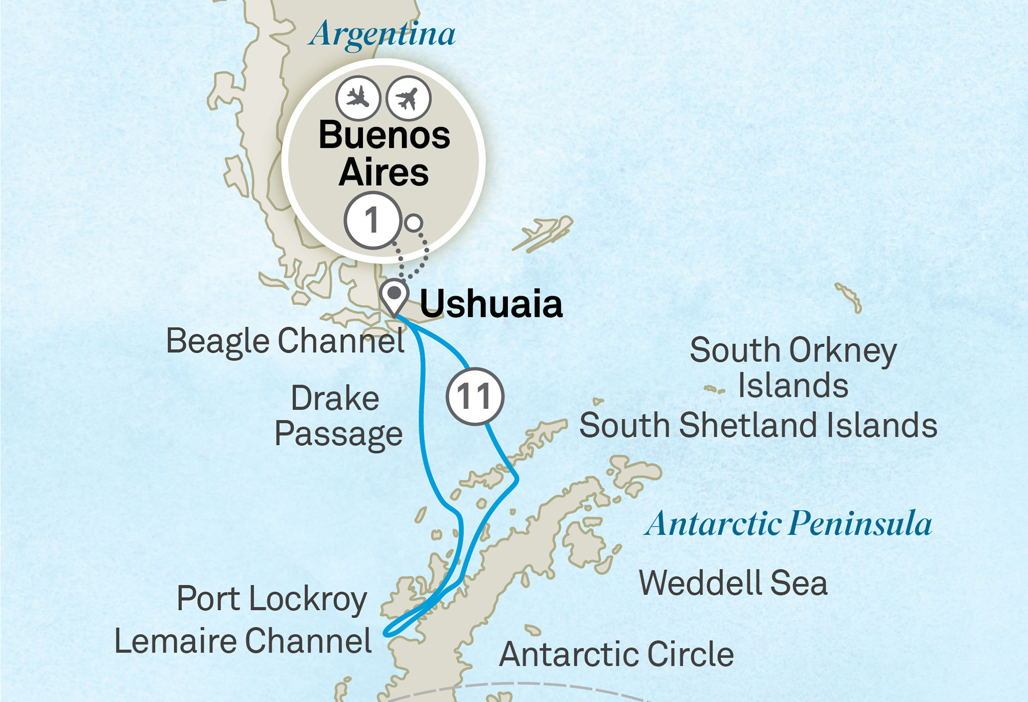 HDSenic CruisesKarten101S Antarctica in Depth 13 Tage