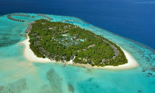 HotelMaledivenAyadaMaldives Vogelperspek