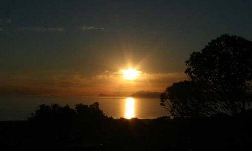 SuedafrikaGansbaaiSonnenuntergang Walker Bay