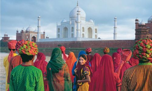 IndienAgraTaj Mahal Gruppe