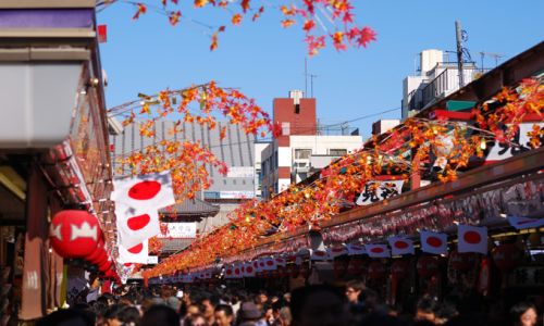 JapanTokioTokyo Nakamise Street Aut