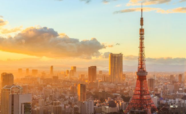 JapanTokioTokyo view sunset