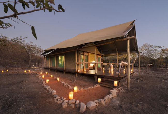 HotelNamibiaOngavaTentedCampTentEvening