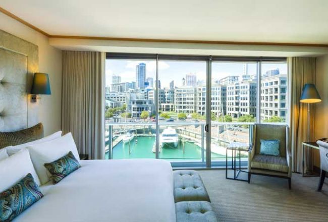 HotelNeuseelandSofitel AucklandSicht Zimmer Luxury Marina 