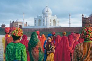 IndienAgraTaj Mahal Gruppe