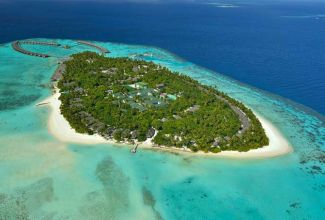 HotelMaledivenAyadaMaldives Vogelperspek