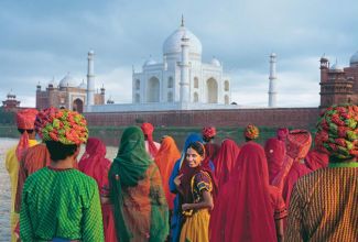IndienAgraTaj Mahal Gruppe