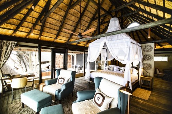 HotelBotswanaLinyanti Kings Pool Zimmer Interior