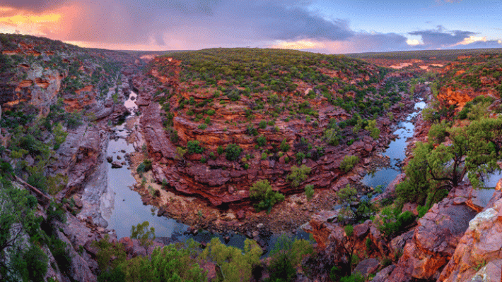 AustralienWesternAustraliaKalbarriNationalPark ZBendLookout