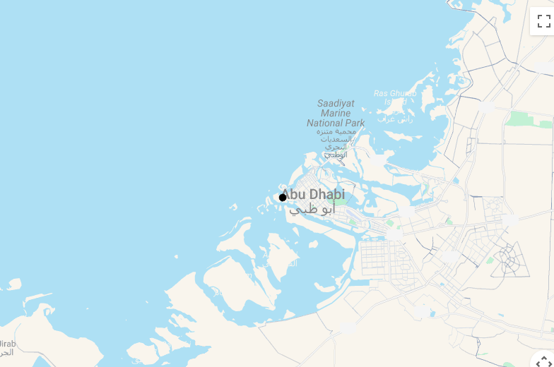 Karte Emirates Palace Mandarin Oriental Abu Dhabi