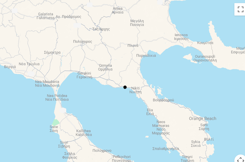 Karte The Danai - Luxus und Ruhe im Norden Griechenlands