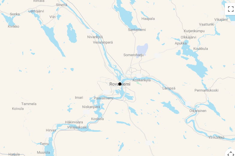 Karte The Octola Experience. Wildnis und Luxus in Finnisch-Lappland