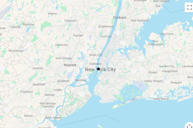 Karte New York City - Stadt der Träume