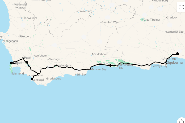 Karte Traumhaftes Südafrika in Boutique Hotels und Lodges