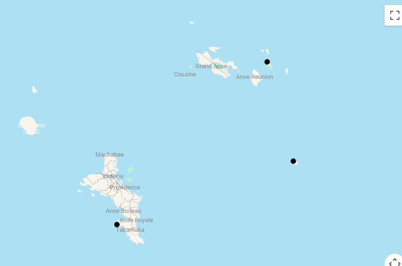 Karte Luxusurlaub: Paradiesische Seychellen