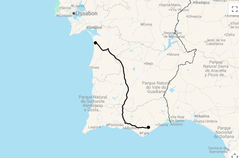 Karte Strandträume & Abenteuerlust - Portugals Küsten neu entdecken